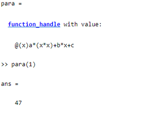 anonymous function matlab