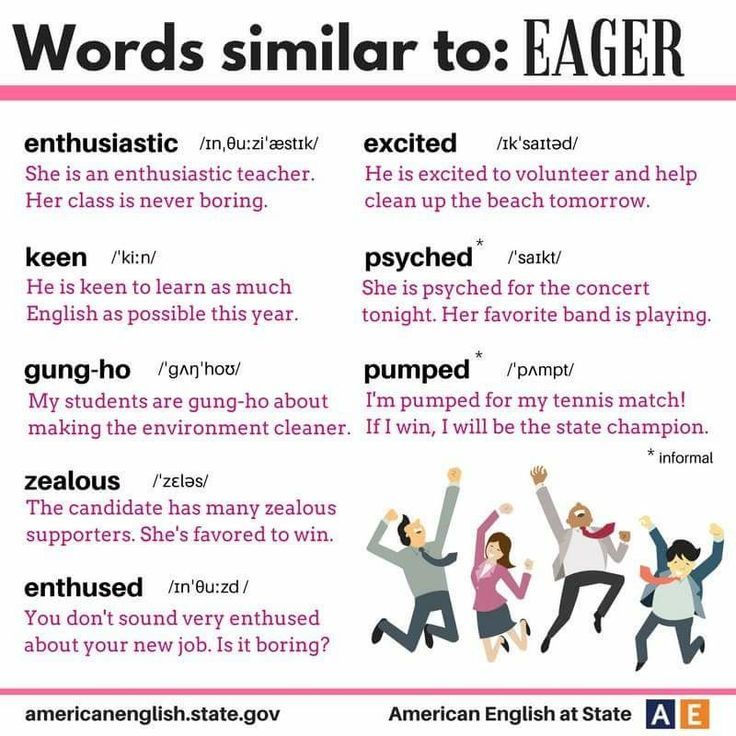 another word for eager