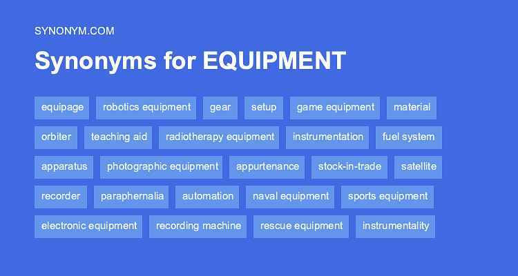 another word for equipment