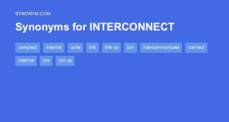 another word for interconnect