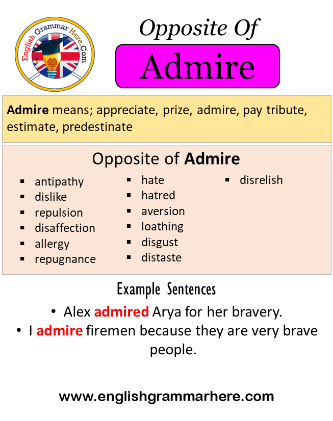 antonym for admirable