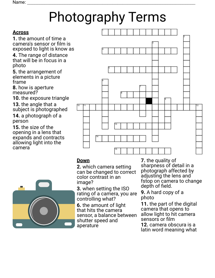 aperture crossword clue