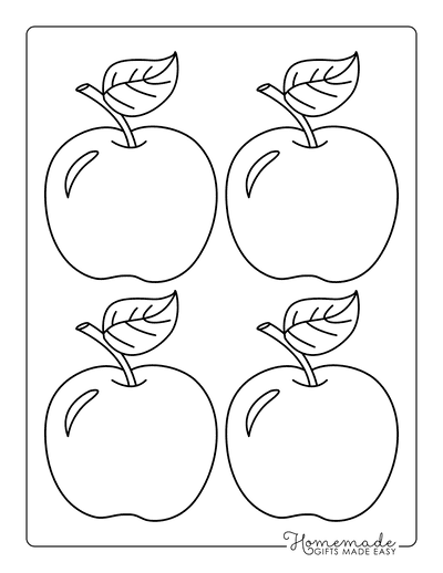 apple coloring pages free printable