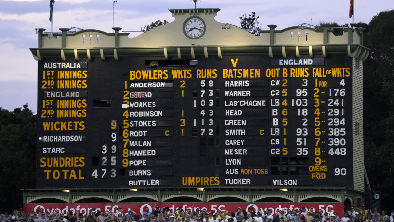 ashes latest scorecard today