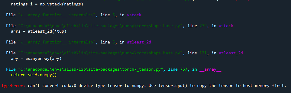 attributeerror: tensor object has no attribute numpy