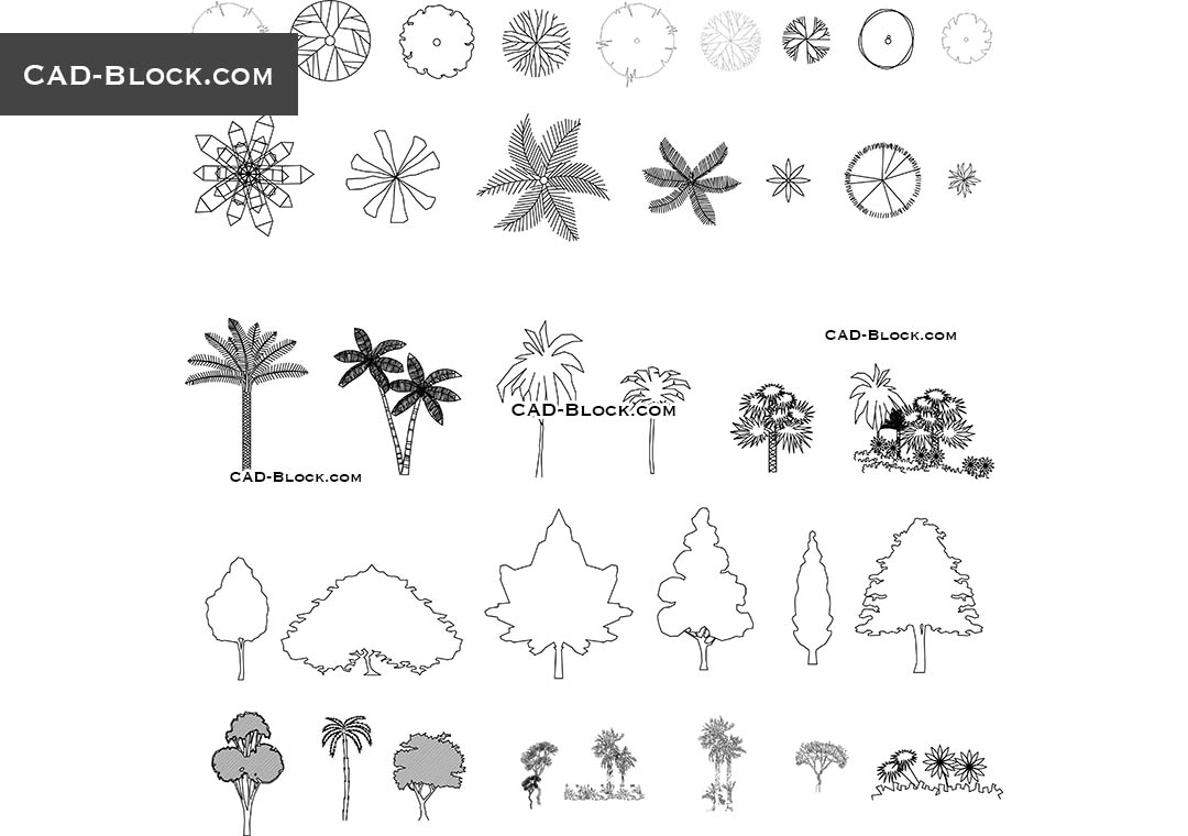 autocad trees