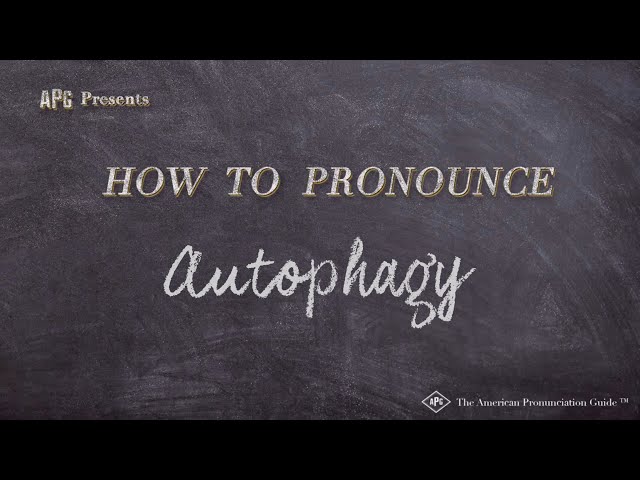 autophagic pronunciation