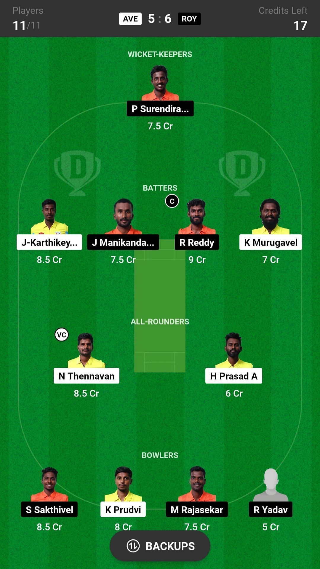 ave vs roy scorecard