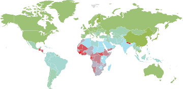 average iq score by country