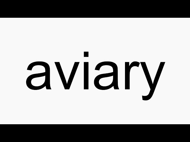 aviary pronunciation