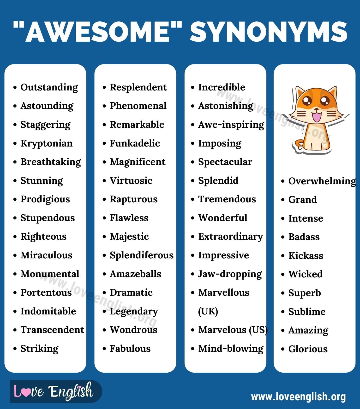 awesome synonyms