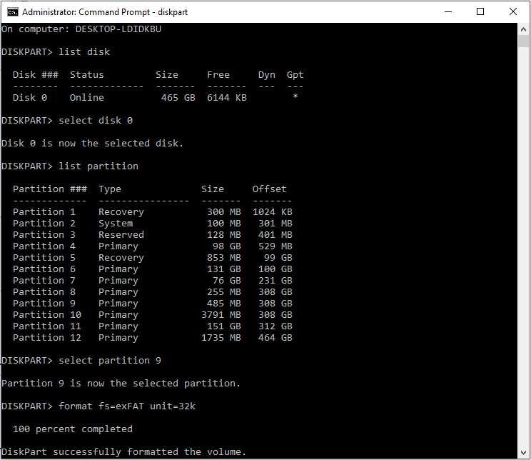 exfat allocation unit size