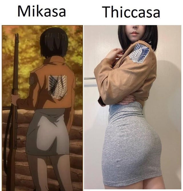 thicc mikasa