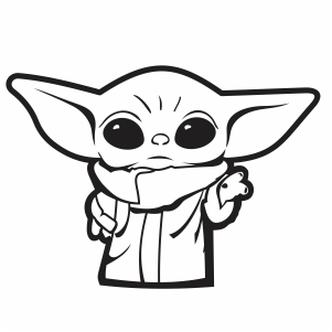 baby yoda vector