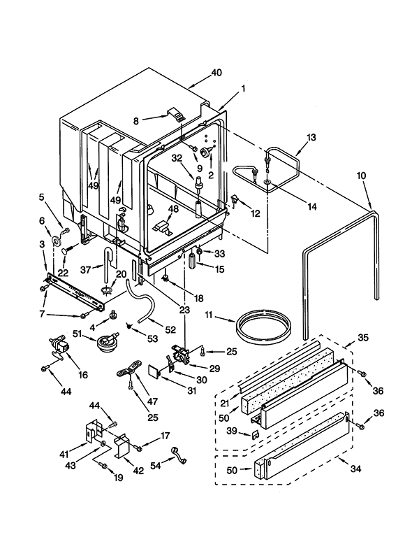 kenmoore dishwasher parts