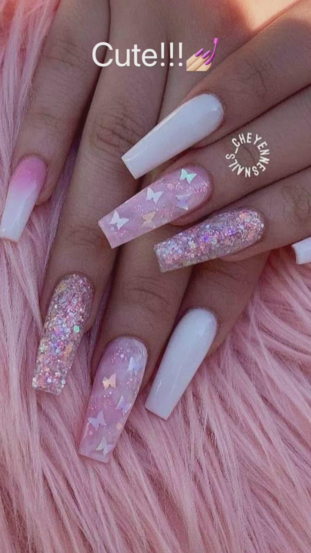 acrylic cute nails