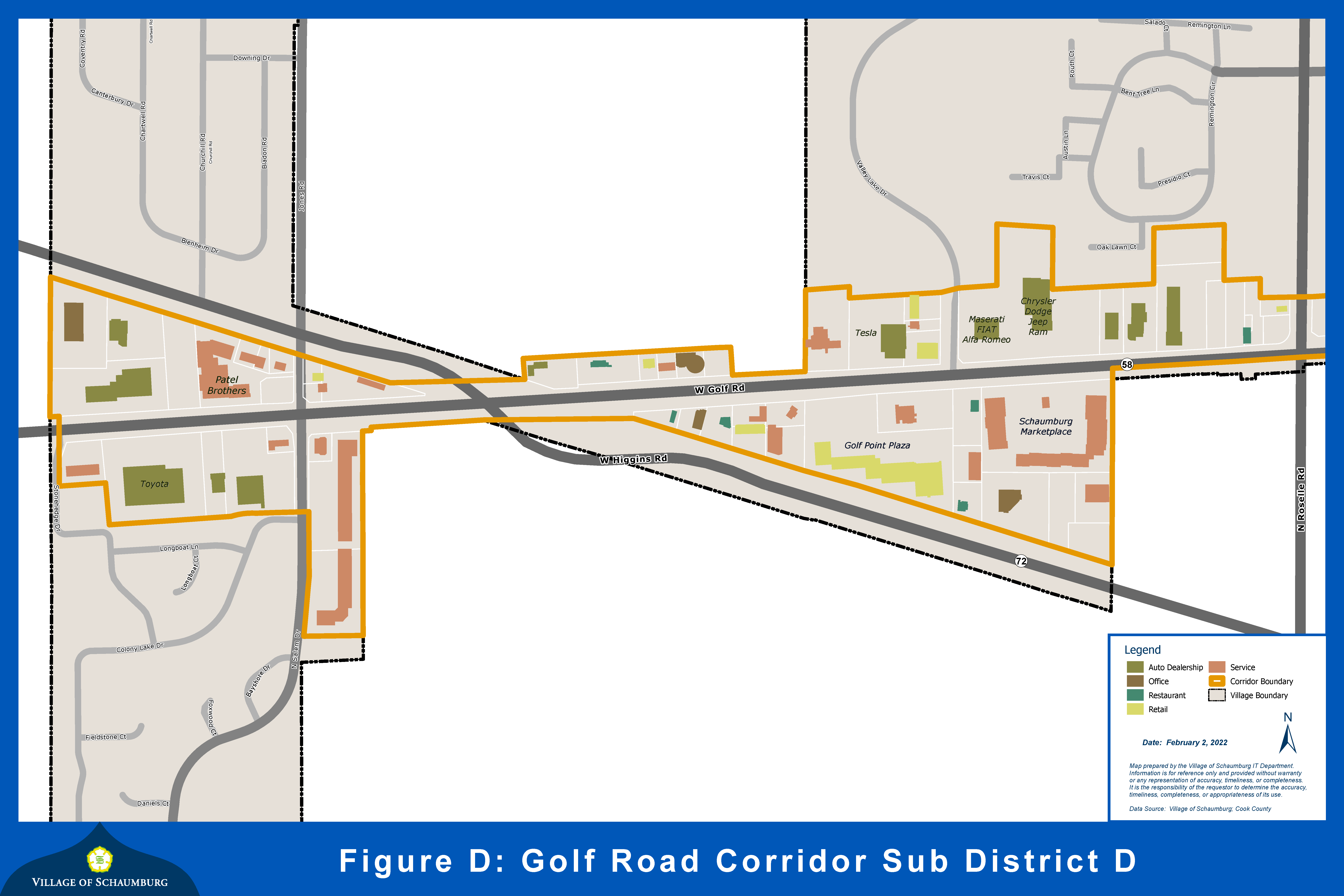 village of schaumburg zoning map