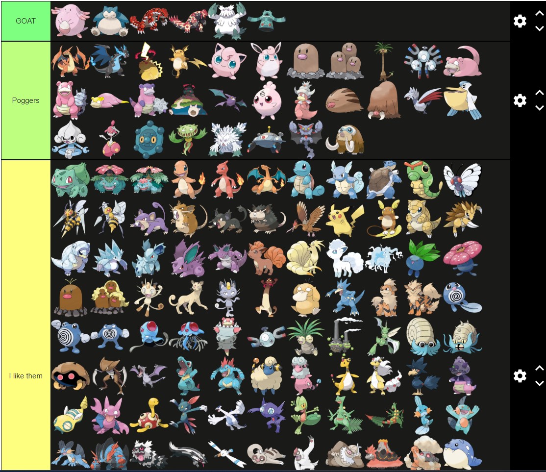 pokemon gen 1 list