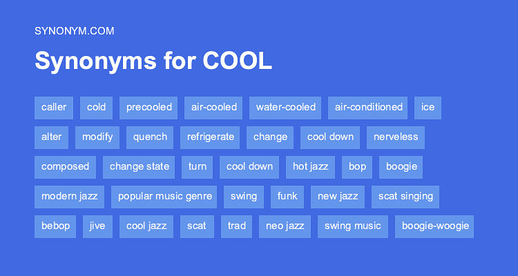 thesaurus for cool