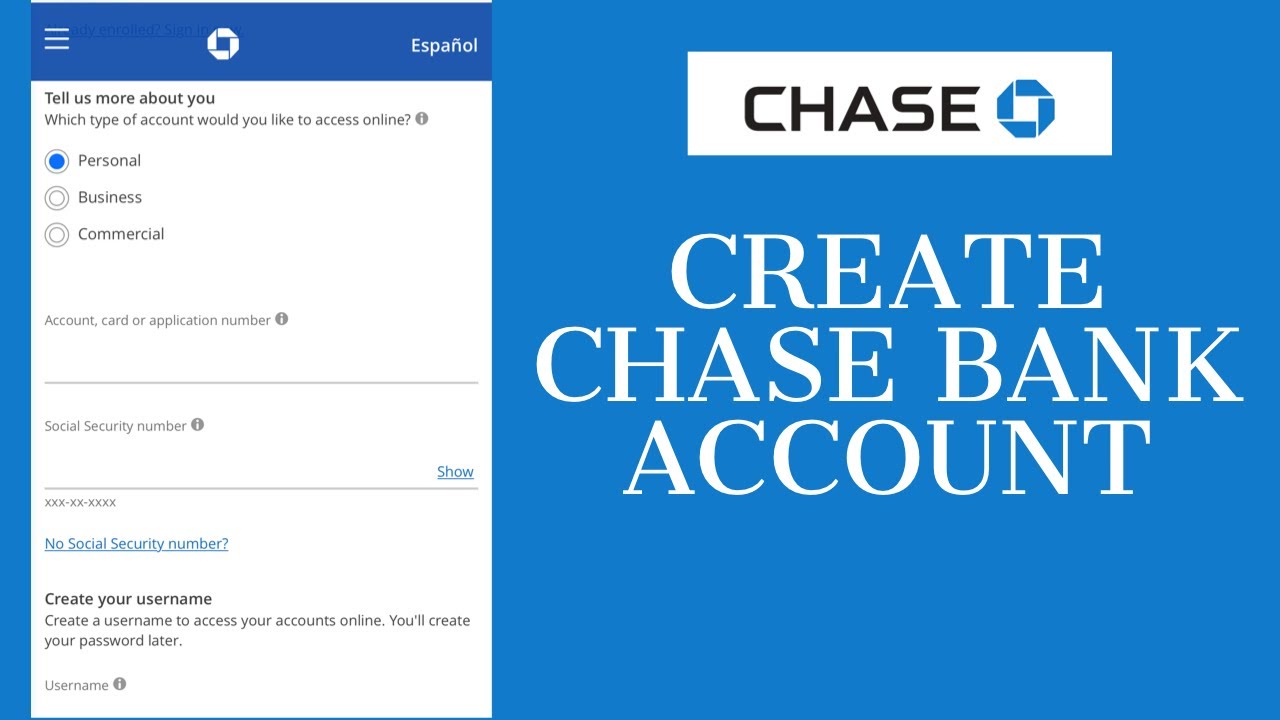 open a chase bank account