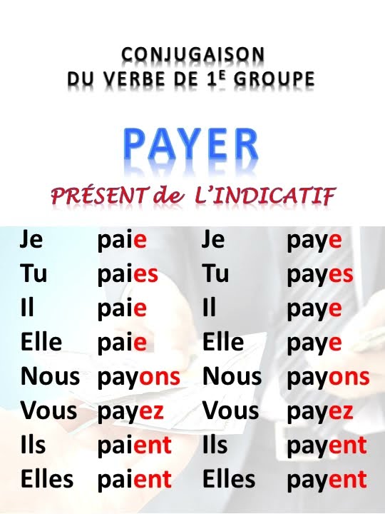 payer conjugaison