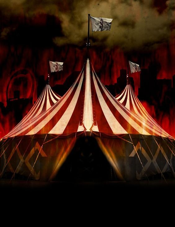 creepy circus tent