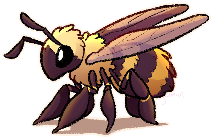 cute bee drawing