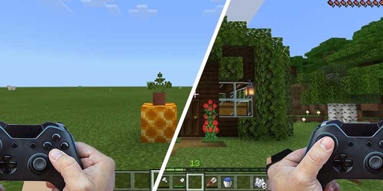 how to split screen on minecraft xbox