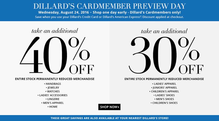 dillards promo.code