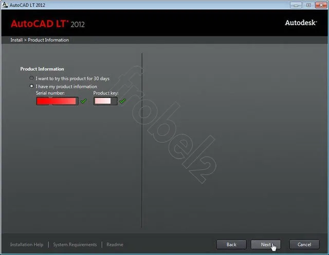 autocad 2012 serial number product key