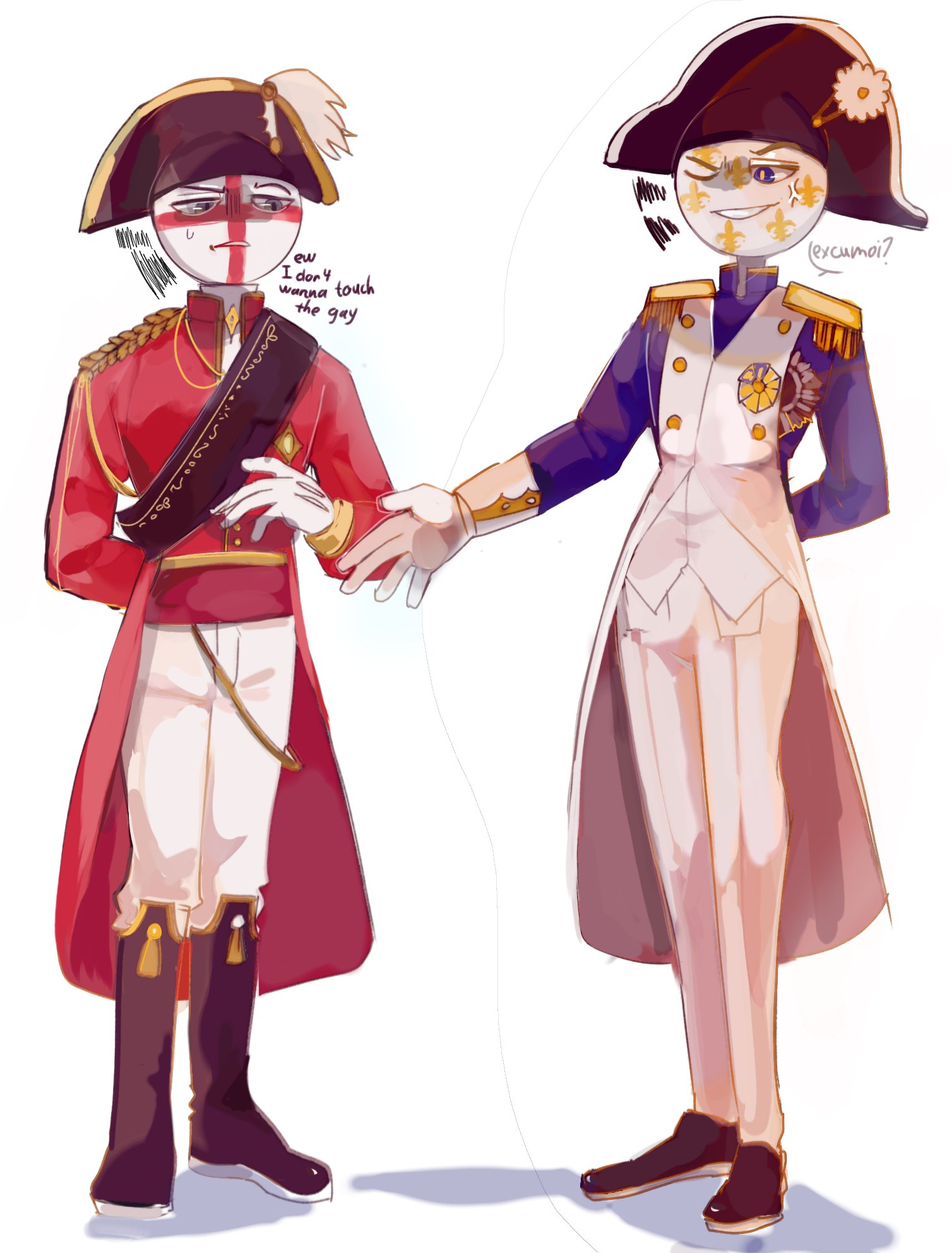 france x uk countryhumans