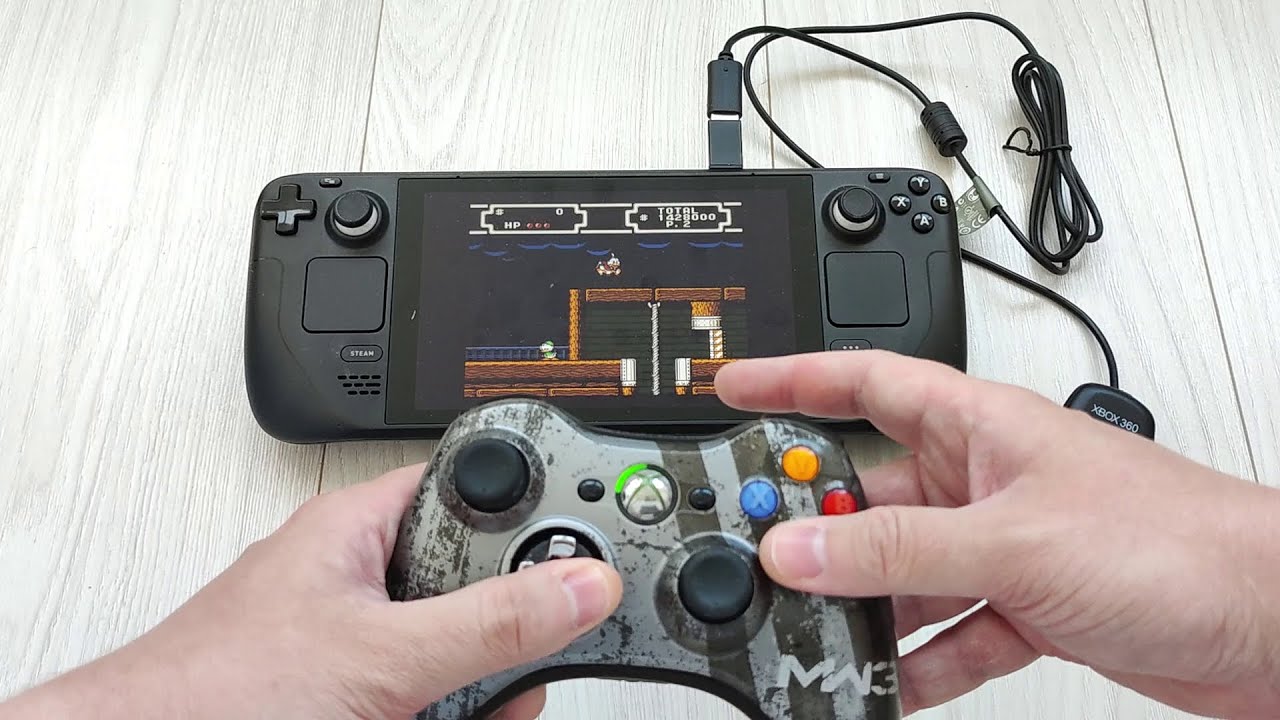 how to connect xbox 360 controller to steam deck