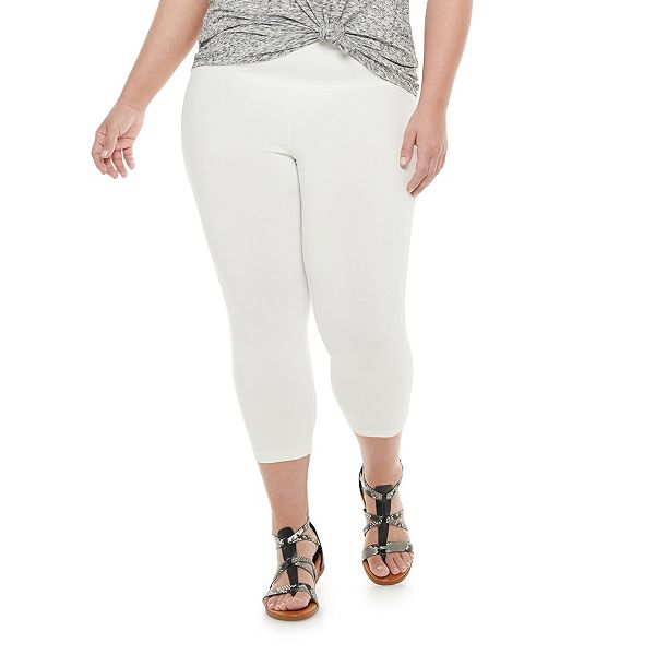 kohls white leggings