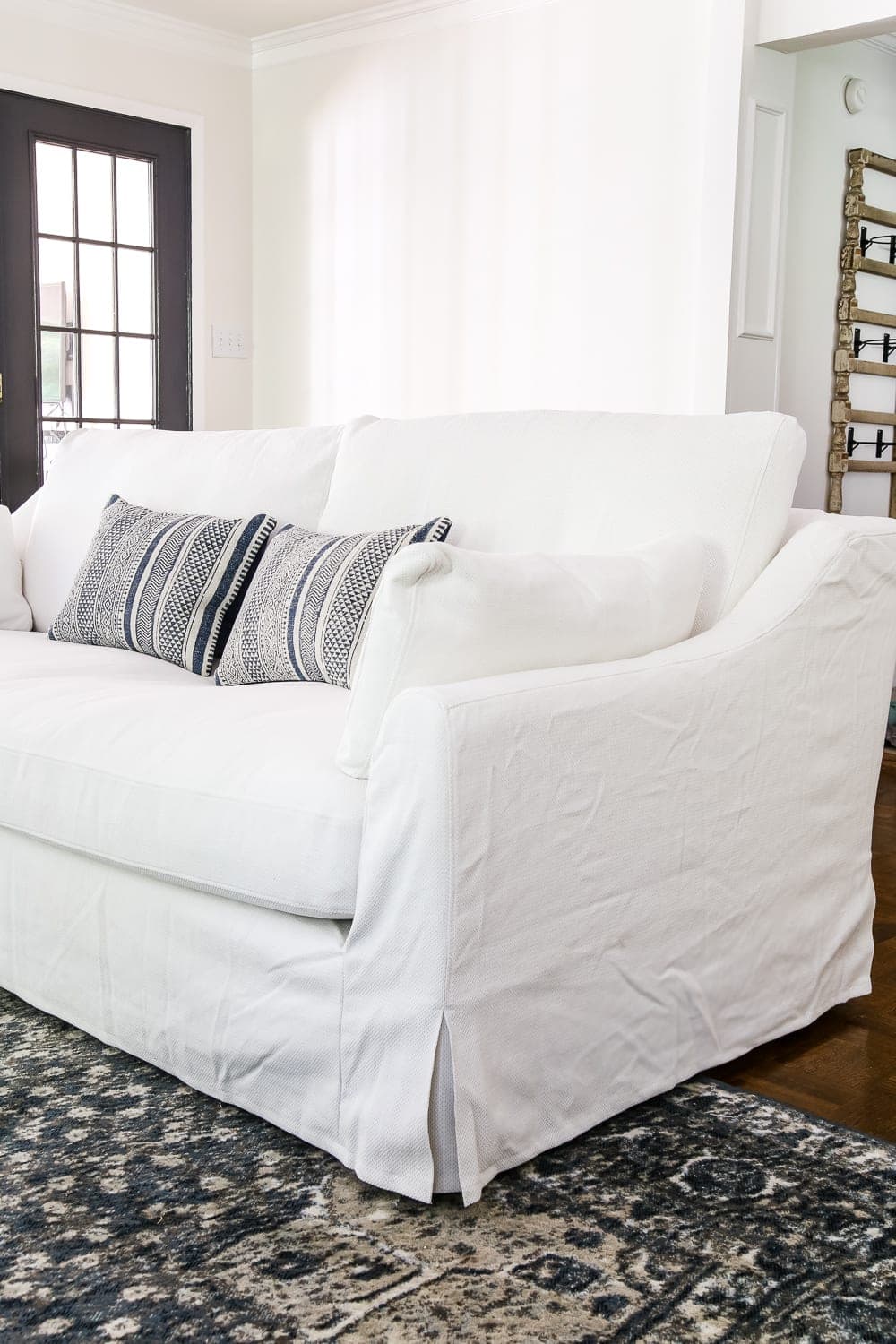 ikea white sofa