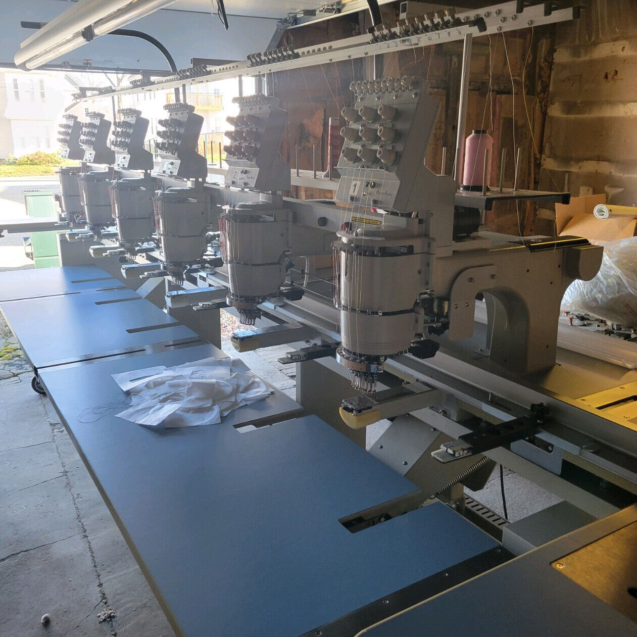 used 6 head embroidery machine for sale