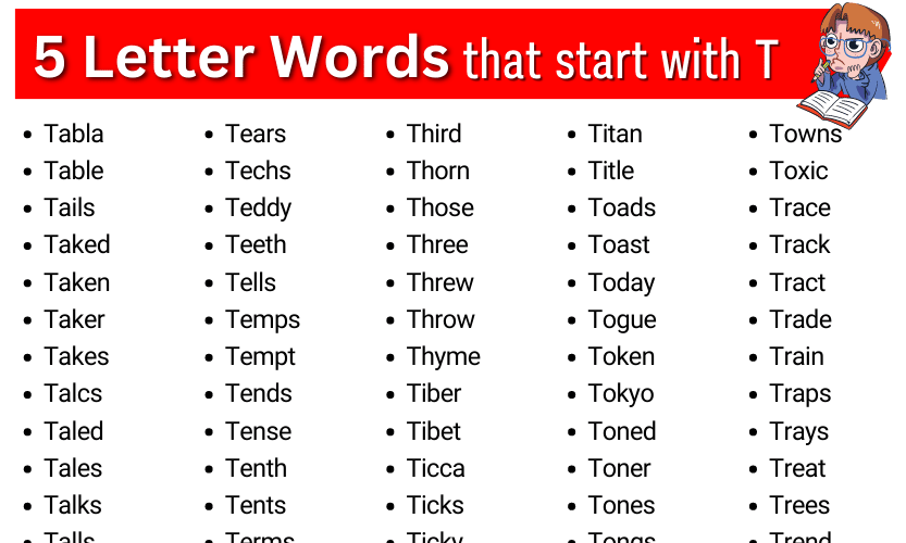 5 letter words starting with ti