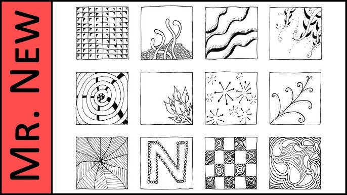 zentangle patterns step by step