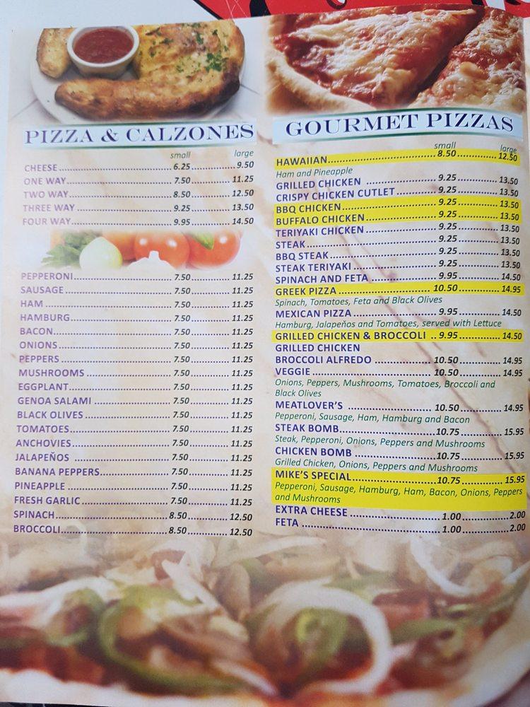 mikes pizza fitchburg menu