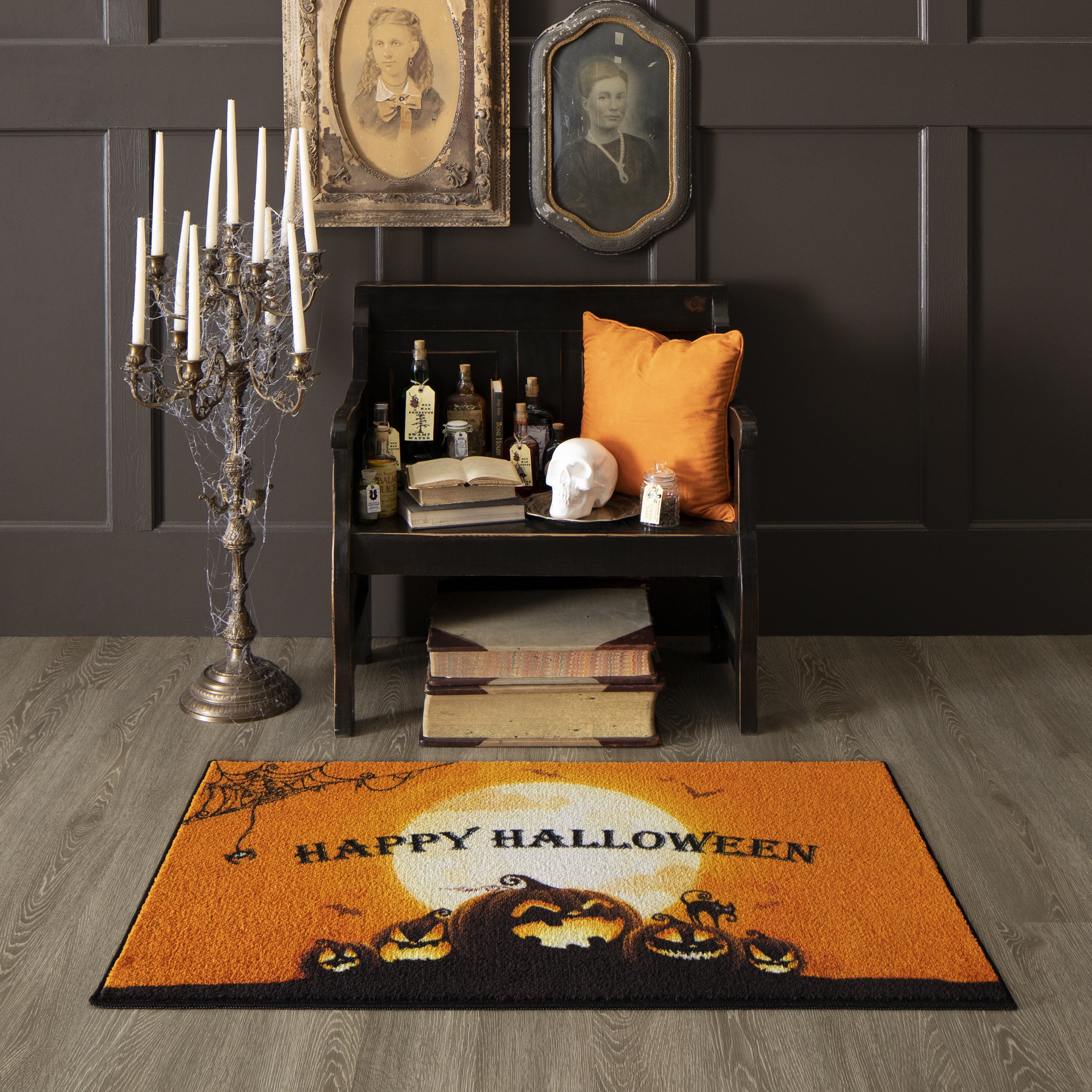 halloween accent rug