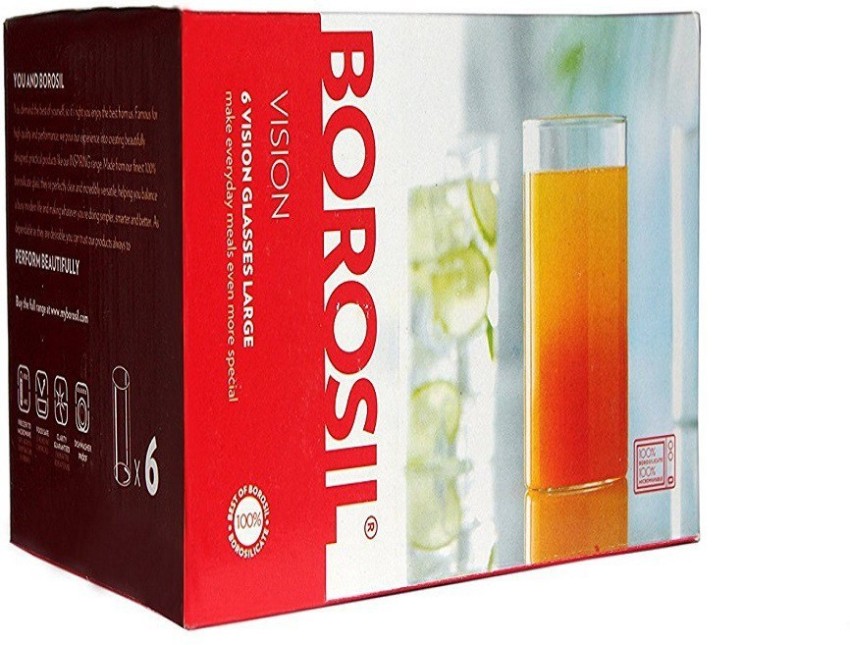 borosil glass set of 6 price