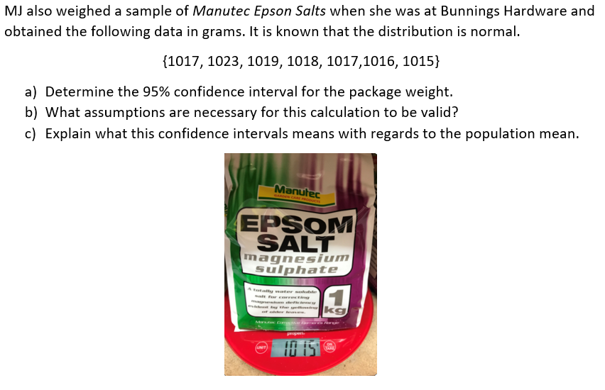 bunnings epsom salts