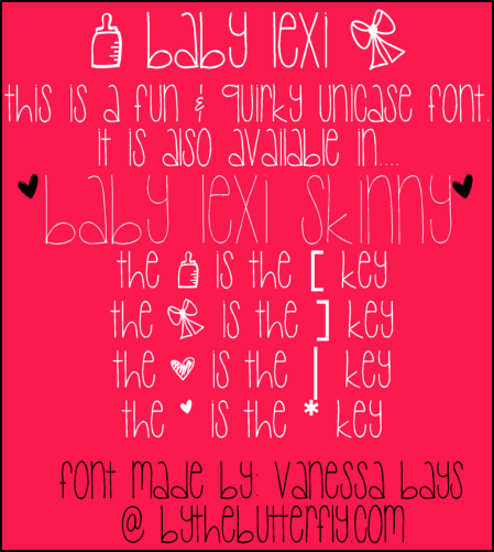 baby lexi font