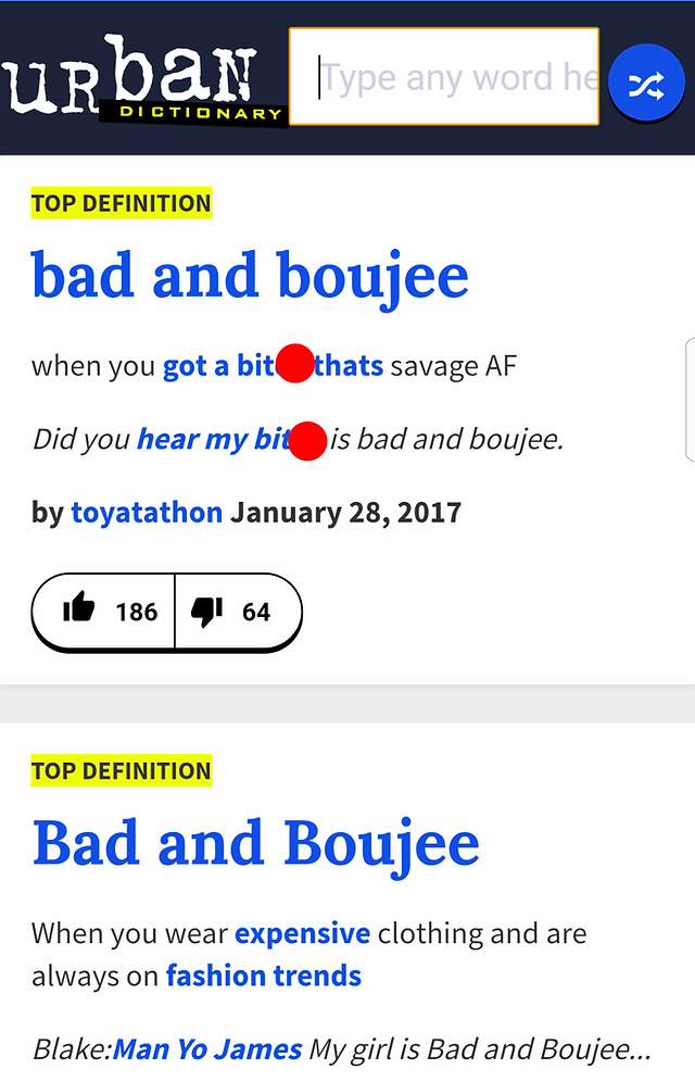 bad boujee meaning