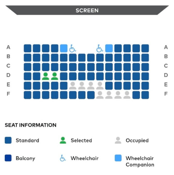 balcony seats cineplex