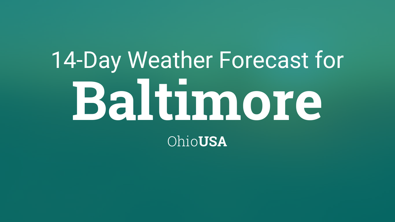 baltimore weather 20 day forecast