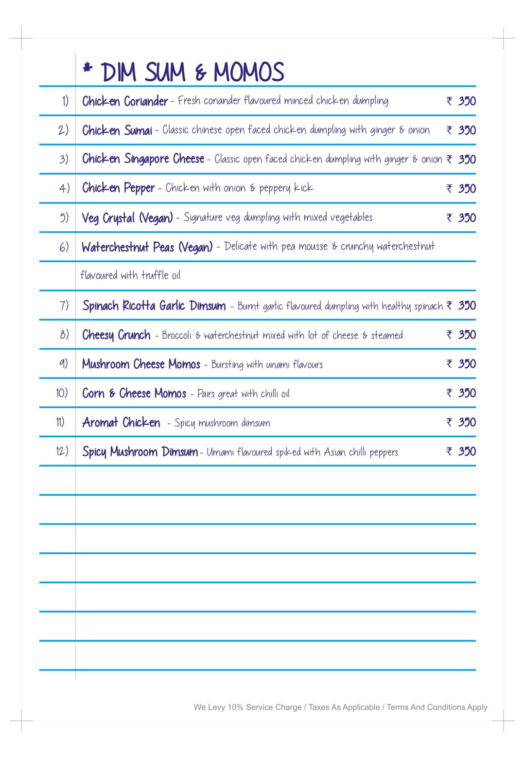 bar stock exchange malad menu