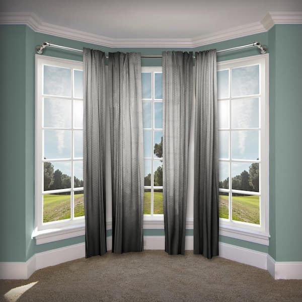 bay window drapery rod