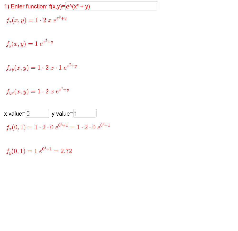 partial derivative calc