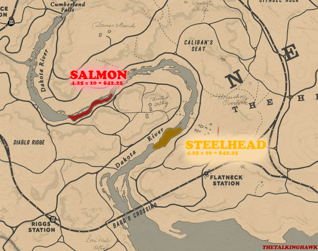 rdr2 online fishing spots