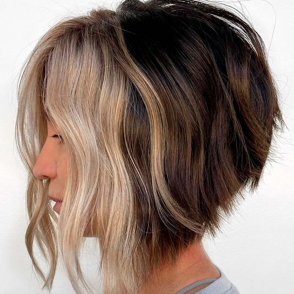 short thick layered hairstyles